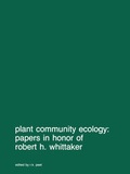 Cover: Plant community ecology: Papers in honor of Robert H. Whittaker - Springer
