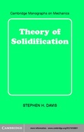 Cover: Theory of Solidification - Cambridge University Press