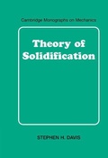 Cover: Theory of Solidification - Cambridge University Press
