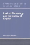 Cover: Lexical Phonology and the History of English - Cambridge University Press