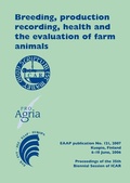 Cover: Breeding, production recording, health and the evaluation of farm animals - Wageningen Academic Publishers