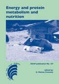 Cover: Energy and protein metabolism and nutrition - Wageningen Academic Publishers