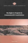 Cover: The Right to Property in Commonwealth Constitutions - Cambridge University Press