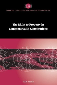 Enlarge image Cover: The Right to Property in Commonwealth Constitutions - Cambridge University Press