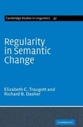Cover: Regularity in Semantic Change - Cambridge University Press
