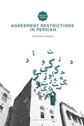Cover: Agreement Restrictions in Persian - Leiden University Press