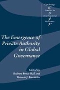 Cover: The Emergence of Private Authority in Global Governance - Cambridge University Press