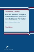 Cover: Selected National, European and International Provisions from Public and Private Law - Europa Law Publishing