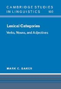 Enlarge image Cover: Lexical Categories - Cambridge University Press