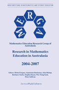 Cover: Research in Mathematics Education in Australasia 2004 - 2007 - Sense Publishers