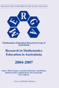 Cover: Research in Mathematics Education in Australasia 2004 - 2007 - Sense Publishers