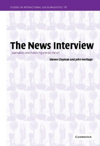 Enlarge image Cover: The News Interview - Cambridge University Press