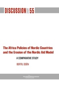 Cover: The Africa Policies of Nordic Countries and the Erosion of the Nordic Aid Model - Nordic Africa Institute