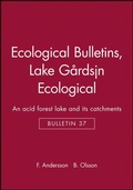 Cover: Ecological Bulletins, Lake Gardsjoen Ecological - Wiley