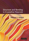 Cover: Structure and Bonding in Crystalline Materials - Cambridge University Press