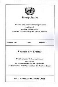 Abbildung von: Treaty Series - United Nations