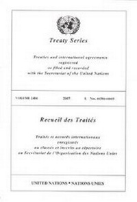 Abbildung von: Treaty Series - United Nations