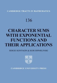 Abbildung von: Character Sums with Exponential Functions and their Applications - Cambridge University Press
