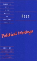 Cover: Hegel: Political Writings - Cambridge University Press