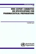 Cover: WHO Expert Committee on Specifications for Pharmaceutical Preparations - World Health Organization