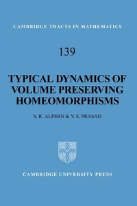 Abbildung von: Typical Dynamics of Volume Preserving Homeomorphisms - Cambridge University Press