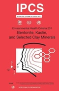 Cover: Bentonite, Kaolin and Selected Clay Minerals - World Health Organization