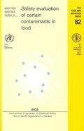 Cover: Safety Evaluation of Certain Contaminants in Food - World Health Organization