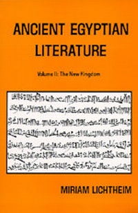 Abbildung von: Ancient Egyptian Literature, Volume II - University of California Press
