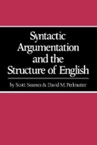 Enlarge image Cover: Syntactic Argumentation and the Structure of English - University of California Press
