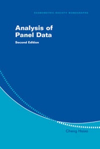 Enlarge image Cover: Analysis of Panel Data - Cambridge University Press