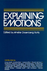 Enlarge image Cover: Explaining Emotions - University of California Press