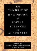 Cover: The Cambridge Handbook of Social Sciences in Australia - Cambridge University Press