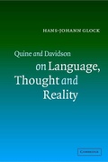 Cover: Quine and Davidson on Language, Thought and Reality - Cambridge University Press