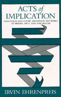 Enlarge image Cover: Acts of Implication - University of California Press