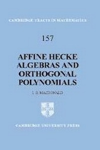 Abbildung von: Affine Hecke Algebras and Orthogonal Polynomials - Cambridge University Press