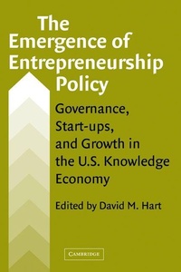 Enlarge image Cover: The Emergence of Entrepreneurship Policy - Cambridge University Press