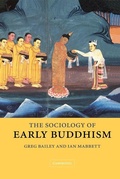 Cover: The Sociology of Early Buddhism - Cambridge University Press