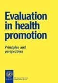 Cover: Evaluation in Health Promotion - WHO Regional Office for Europe