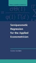 Cover: Semiparametric Regression for the Applied Econometrician - Cambridge University Press