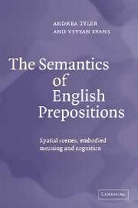 Enlarge image Cover: The Semantics of English Prepositions - Cambridge University Press
