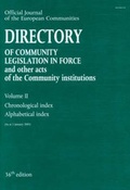 Cover: Official Journal of the European Communities: As at 1 January 2001 - European Commission