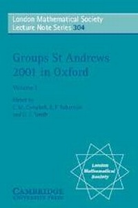 Abbildung von: Groups St Andrews 2001 in Oxford: Volume 1 - Cambridge University Press