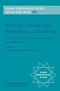 Abbildung von: Kleinian Groups and Hyperbolic 3-Manifolds - Cambridge University Press