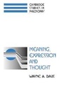 Cover: Meaning, Expression and Thought - Cambridge University Press