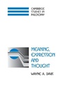 Cover: Meaning, Expression and Thought - Cambridge University Press