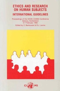 Enlarge image Cover: Ethics and Research on Human Subjects. International Guidelines - World Health Organization