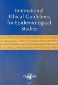 Cover: International Ethical Guidelines on Epidemiological Studies - Council for International Organizations of Medical Sciences
