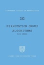 Cover: Permutation Group Algorithms - Cambridge University Press