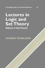 Cover: Lectures in Logic and Set Theory: Volume 2, Set Theory - Cambridge University Press