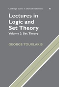 Cover: Lectures in Logic and Set Theory: Volume 2, Set Theory - Cambridge University Press